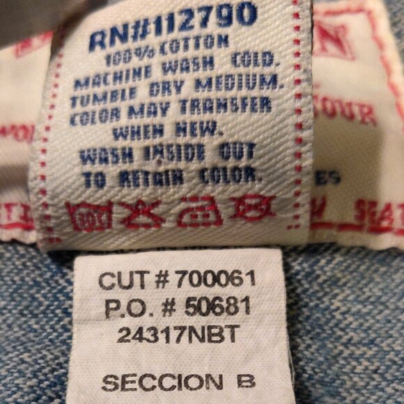 True Religion Jackie Big T Denim Jacket Women Size XS - Picture 5 of 6